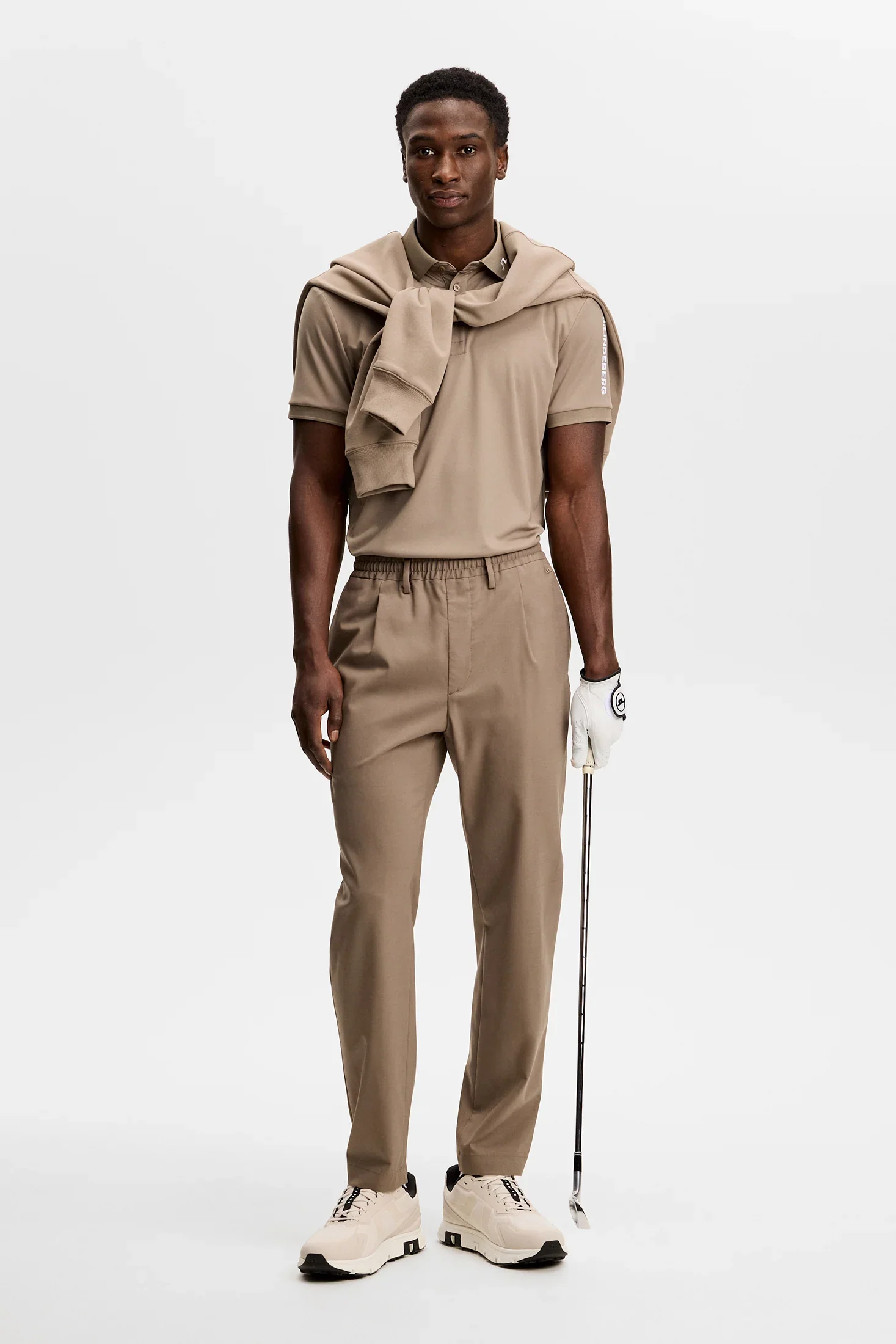 J.LINDEBERG Tour Tech Golf Polo Shirt – Men’s – Brindle - Image 4