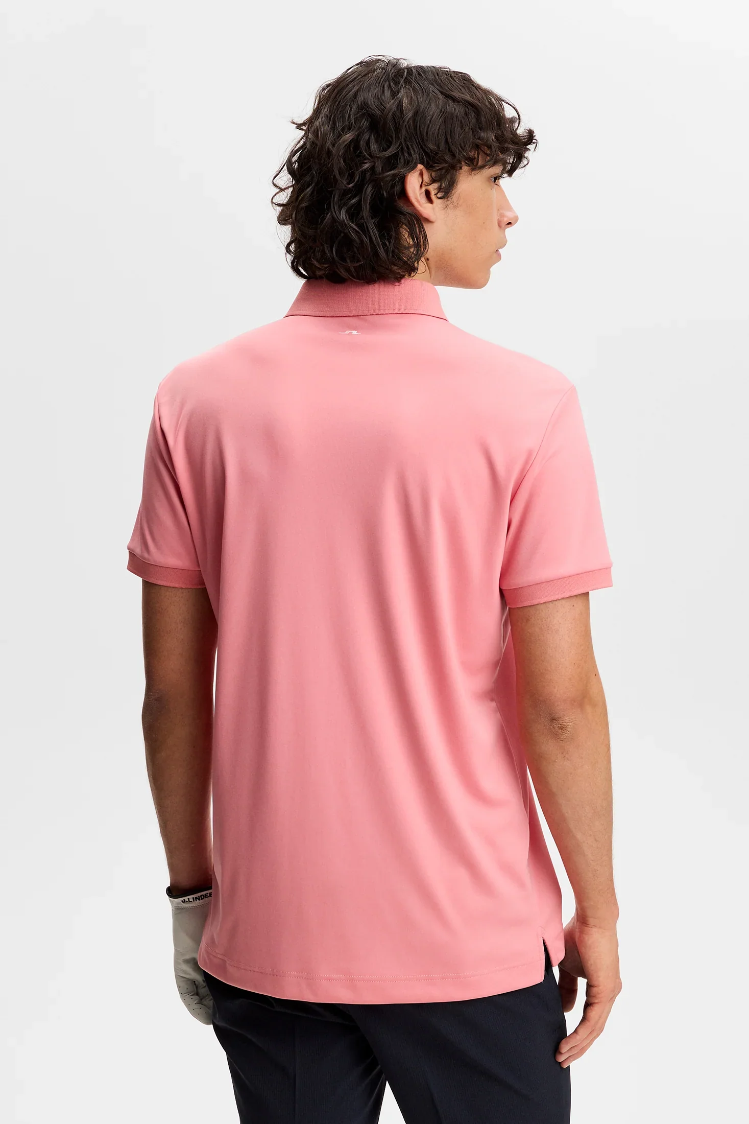 J.LINDEBERG Tour Tech Golf Polo Shirt – Men’s – Flamingo Plume - Image 2
