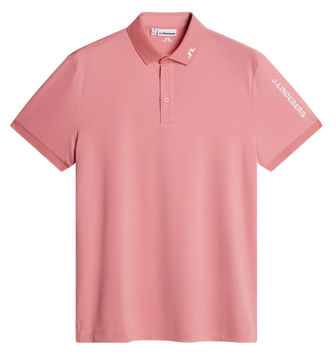 J.LINDEBERG Tour Tech Golf Polo Shirt – Men’s – Flamingo Plume - Image 4
