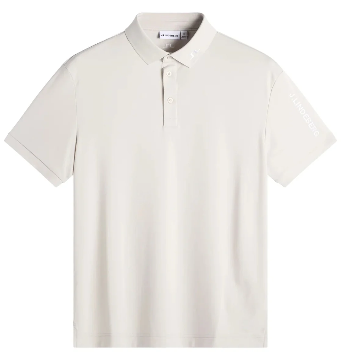 J.LINDEBERG Tour Tech Golf Polo Shirt – Men’s – Moonbeam - Image 4