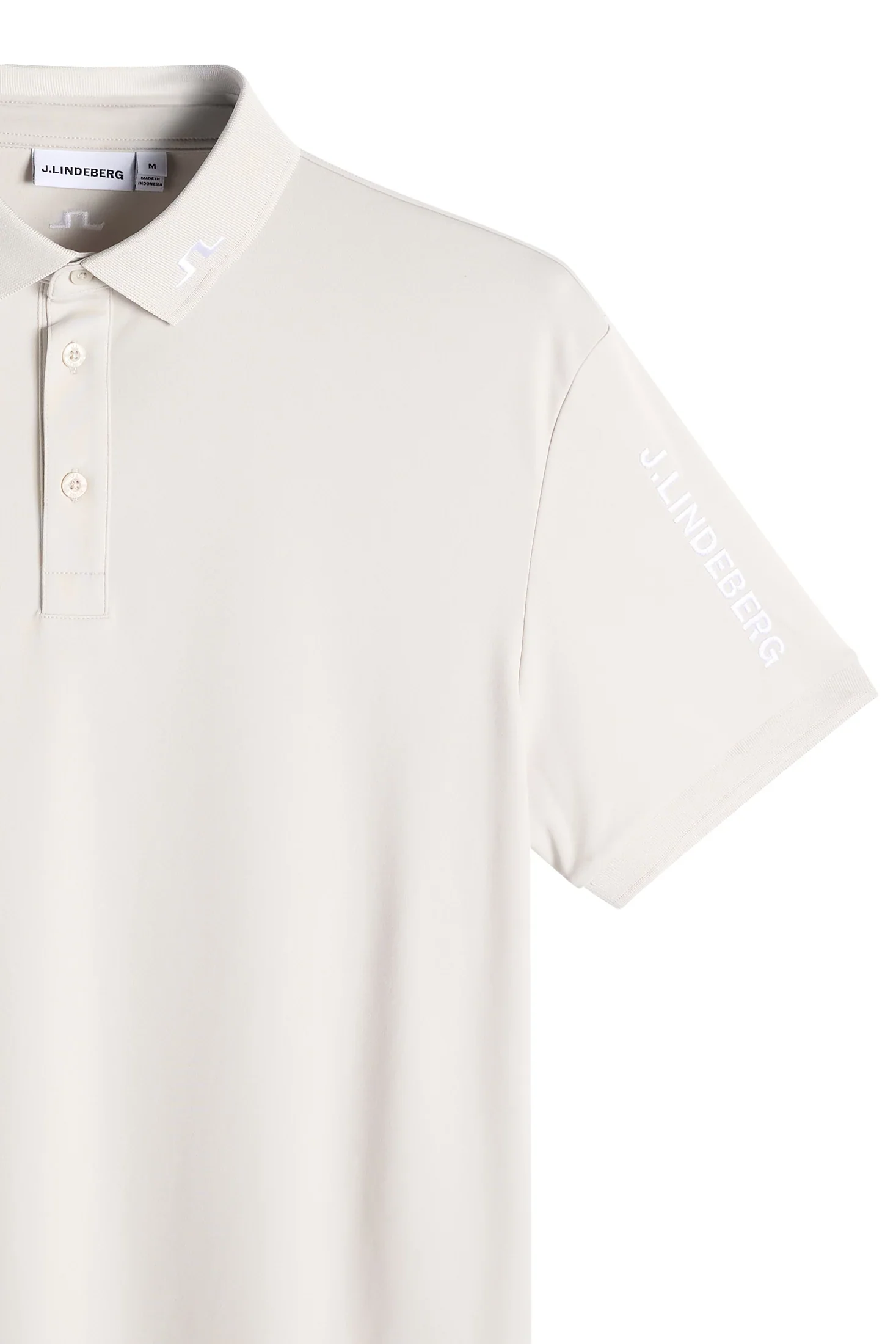 J.LINDEBERG Tour Tech Golf Polo Shirt – Men’s – Moonbeam - Image 5