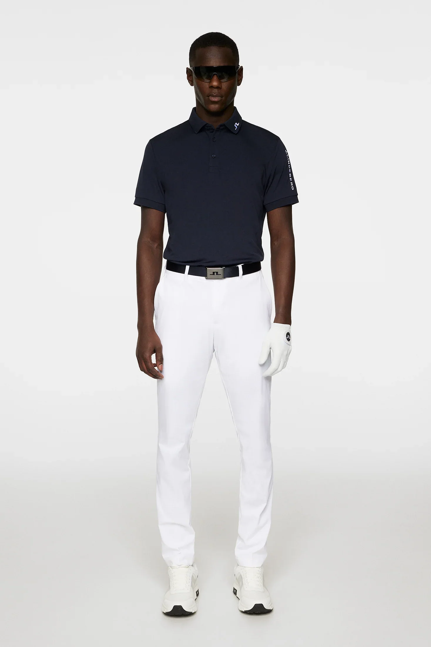 J.LINDEBERG Tour Tech Golf Polo Shirt – Men’s – Navy - Image 5
