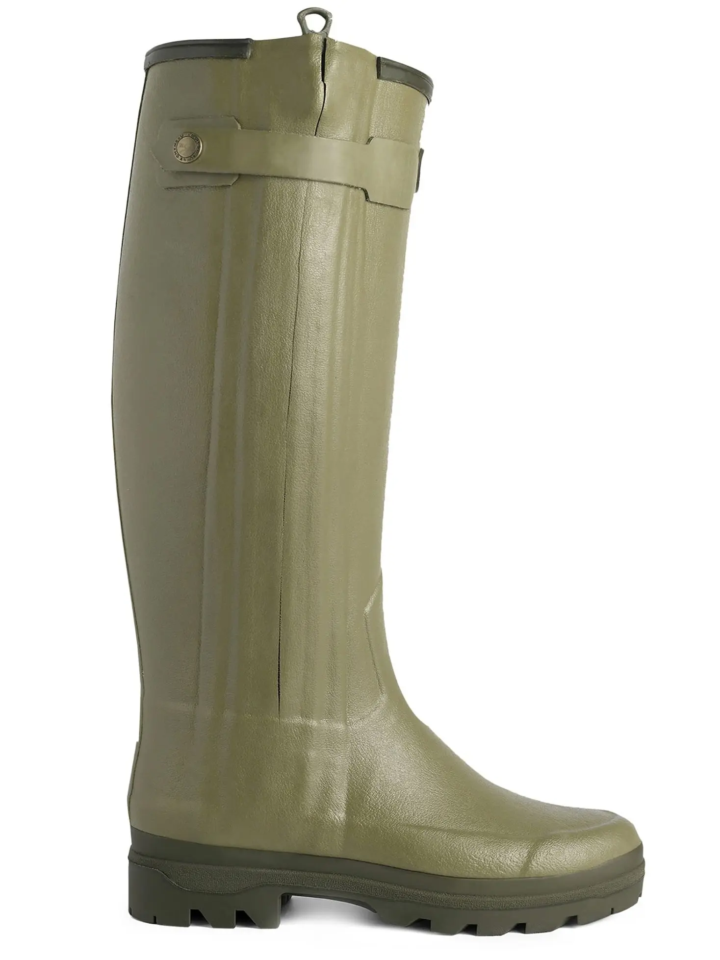 LE CHAMEAU Chasseur Boots - Ladies Neoprene Lined Full Zip - Iconic Green - Image 3