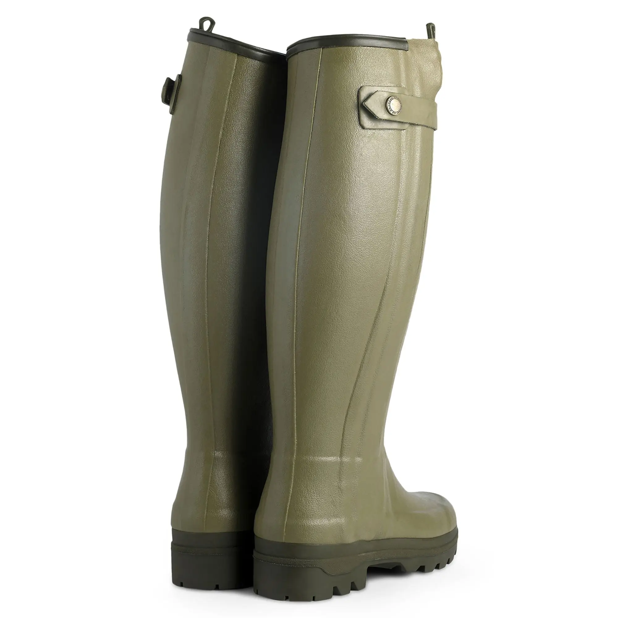 LE CHAMEAU Chasseur Boots - Ladies Neoprene Lined Full Zip - Iconic Green - Image 4