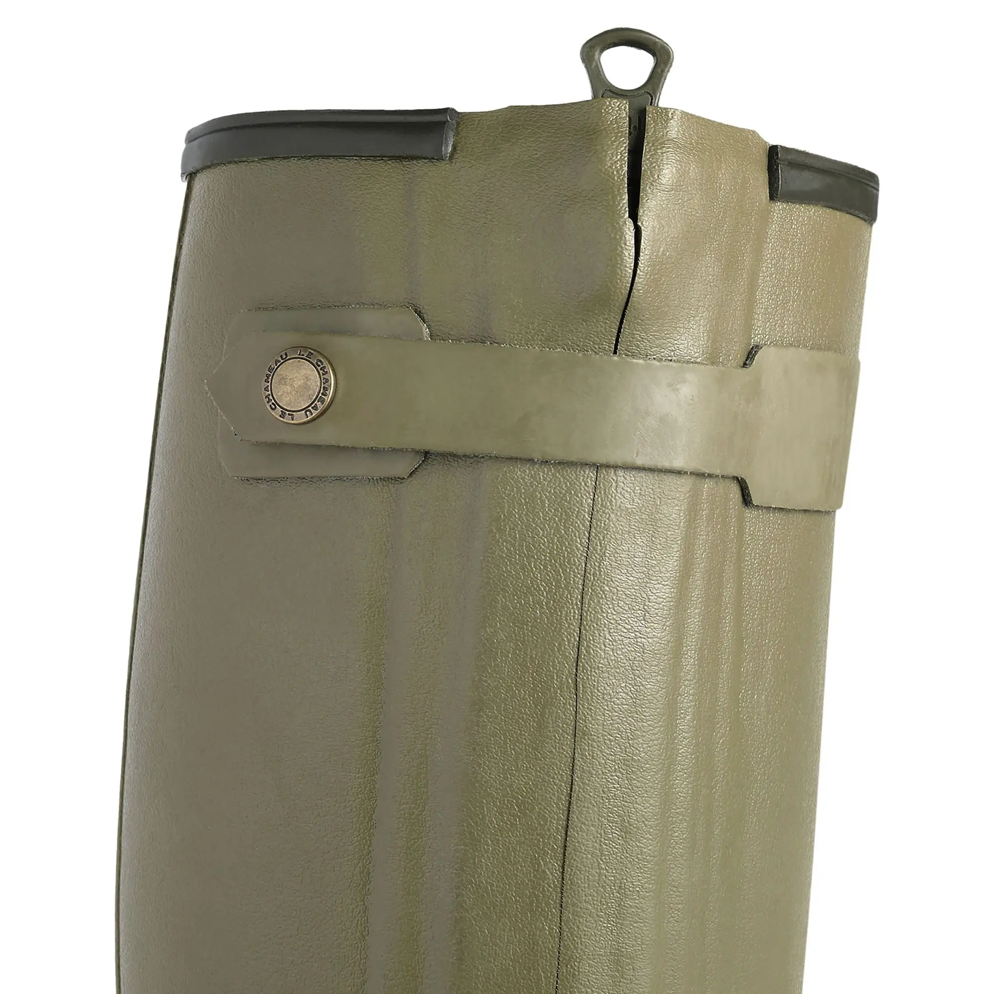 LE CHAMEAU Chasseur Boots - Ladies Neoprene Lined Full Zip - Iconic Green - Image 6