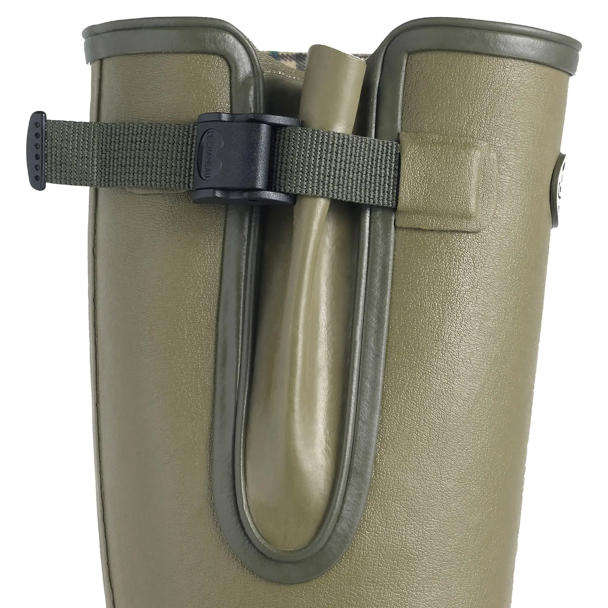 LE CHAMEAU Vierzon Boots - Ladies Jersey Lined - Iconic Green - Image 4
