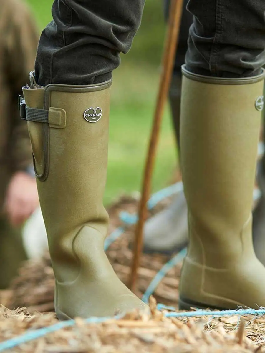LE CHAMEAU Vierzon Boots - Ladies Jersey Lined - Iconic Green - Image 7