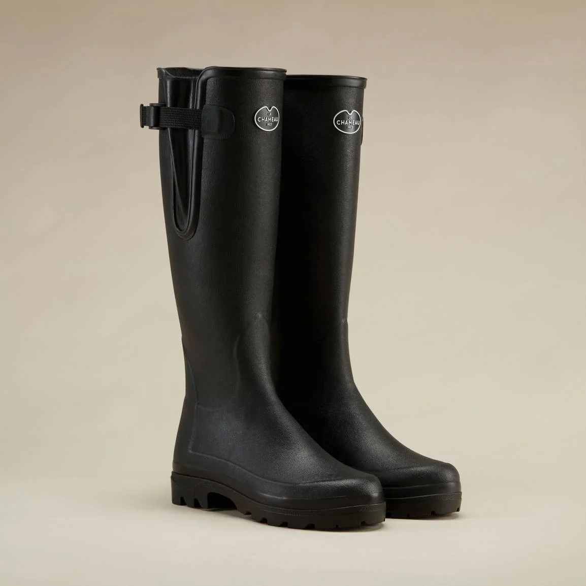 LE CHAMEAU Vierzonord Boots - Ladies Neoprene Lined - Black - Image 5