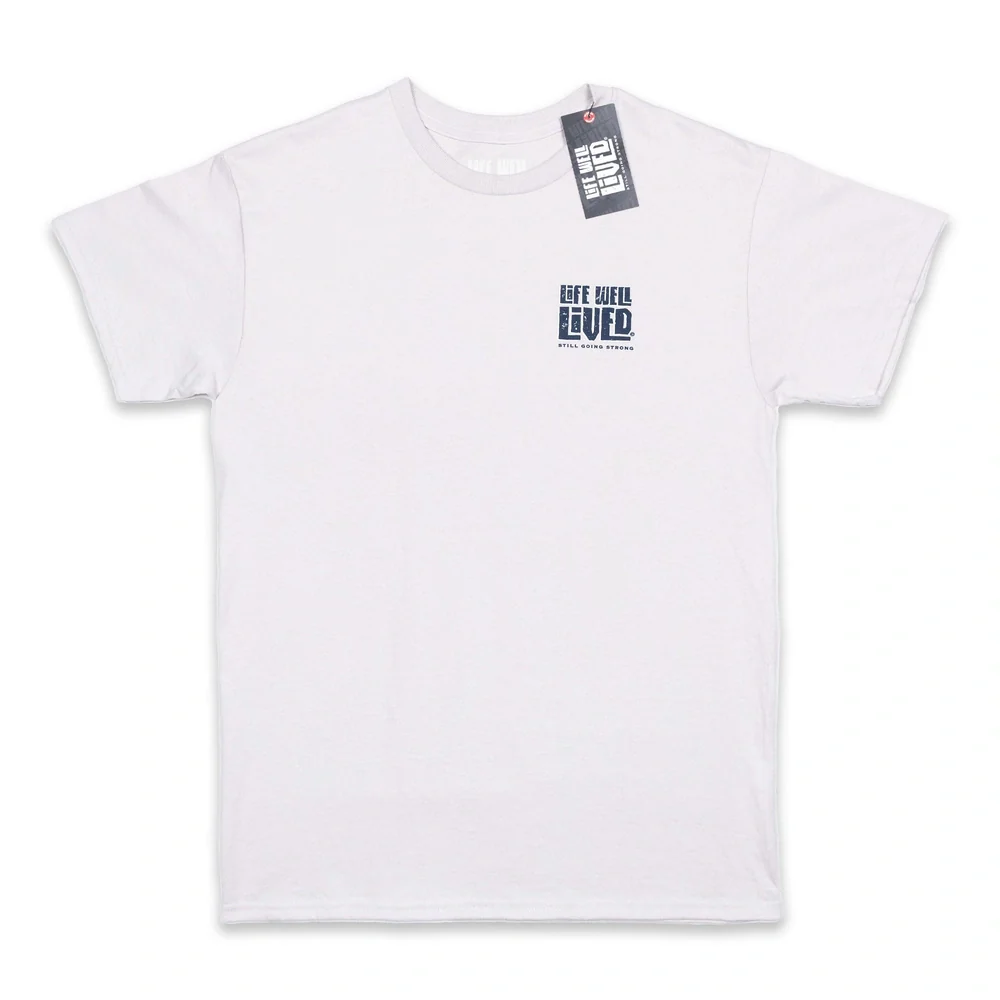LIFE WELL LIVED Men's Soft Cotton T-Shirt - Deep Blue Guru - Image 2