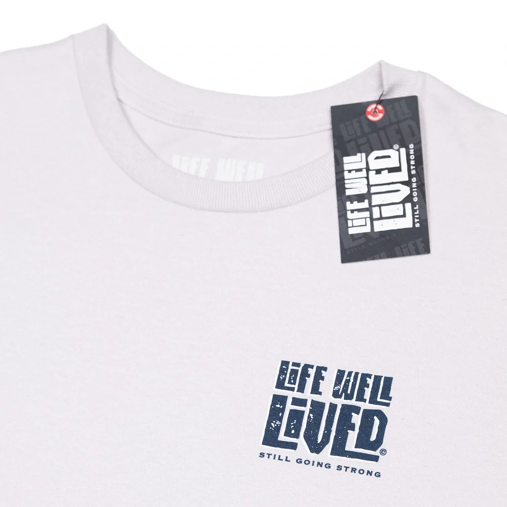 LIFE WELL LIVED Men's Soft Cotton T-Shirt - Deep Blue Guru - Image 4