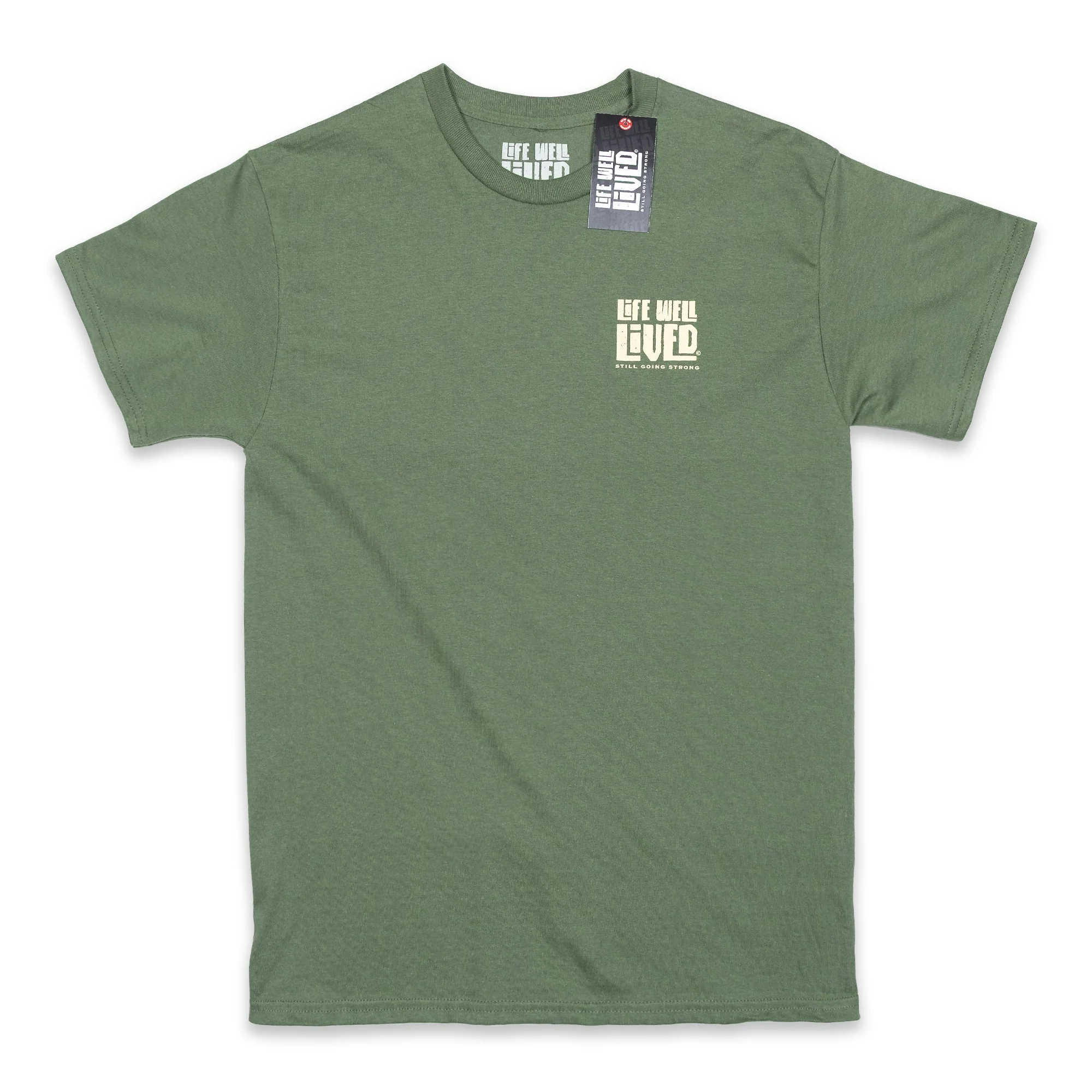 LIFE WELL LIVED Men's Soft Cotton T-Shirt - Gone Fishing - Image 2