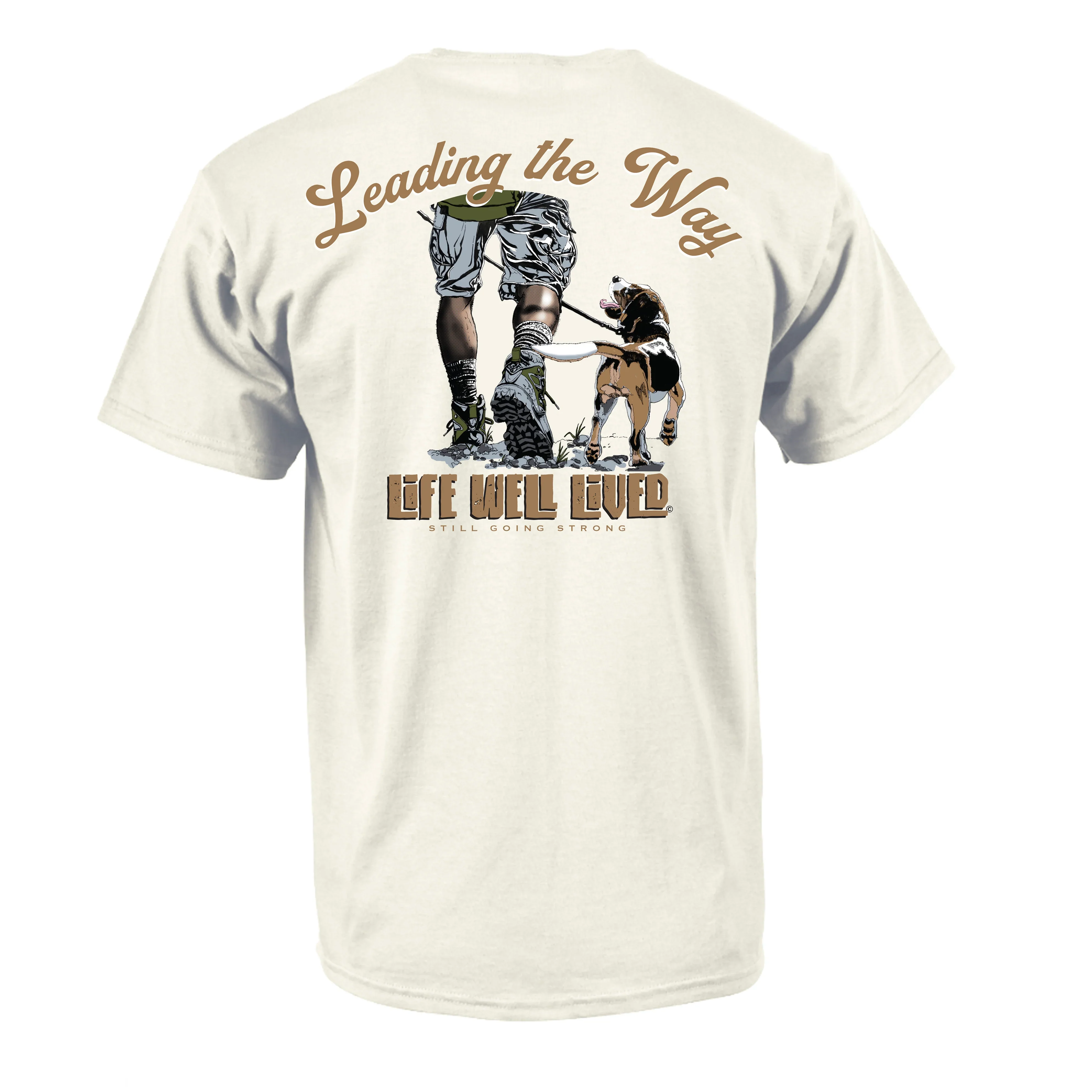 LIFE WELL LIVED Men's Soft Cotton T-Shirt - Leading The Way