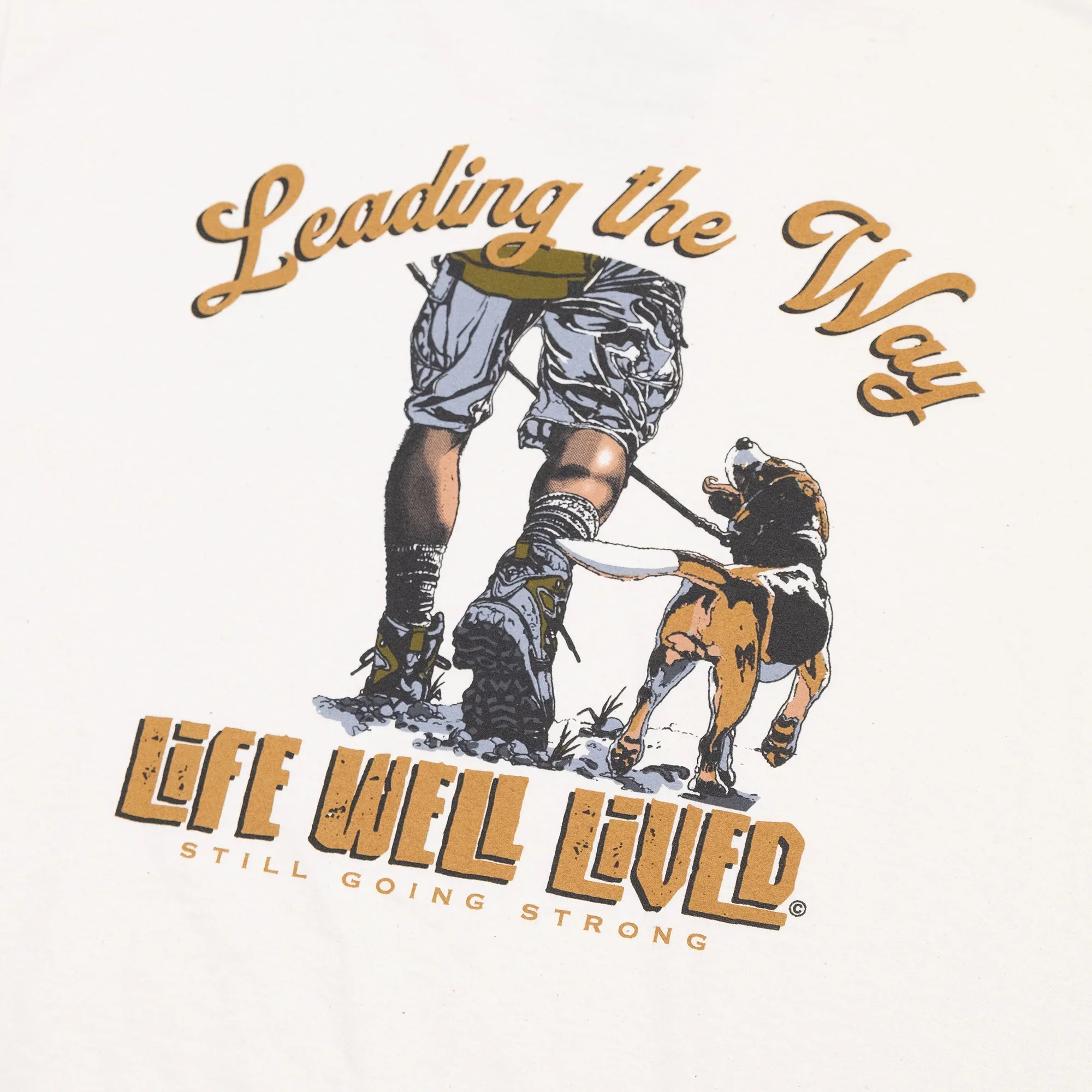 LIFE WELL LIVED Men's Soft Cotton T-Shirt - Leading The Way - Image 3