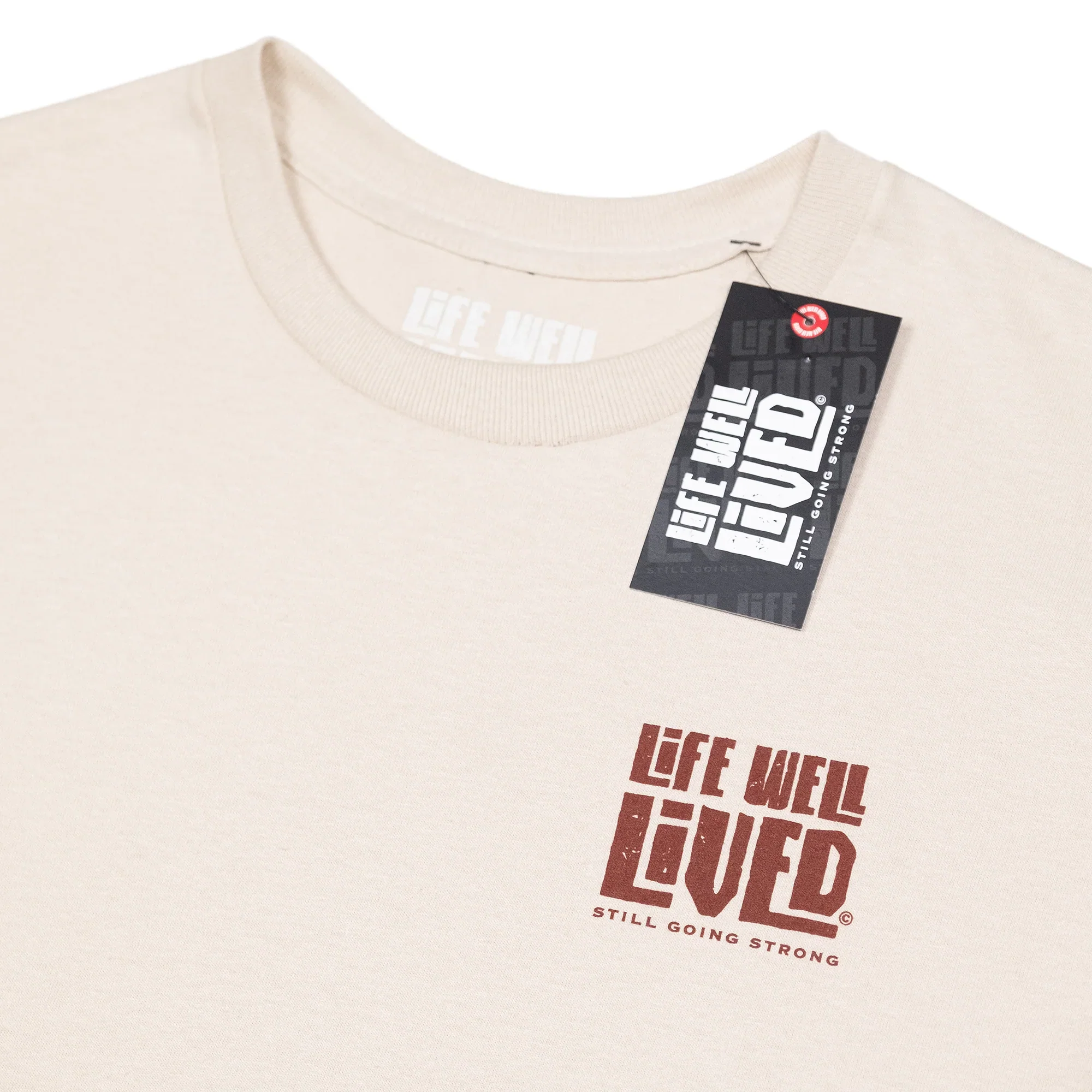 LIFE WELL LIVED Men's Soft Cotton T-Shirt - Lord Of The Seas Sand - Image 4
