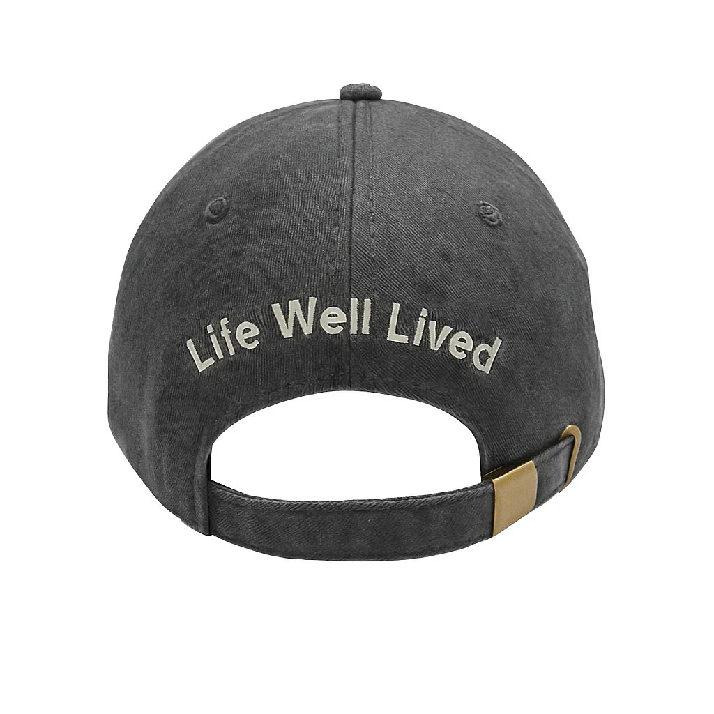 LIFE WELL LIVED Well Oiled Bike Cap - Charcoal - Image 3