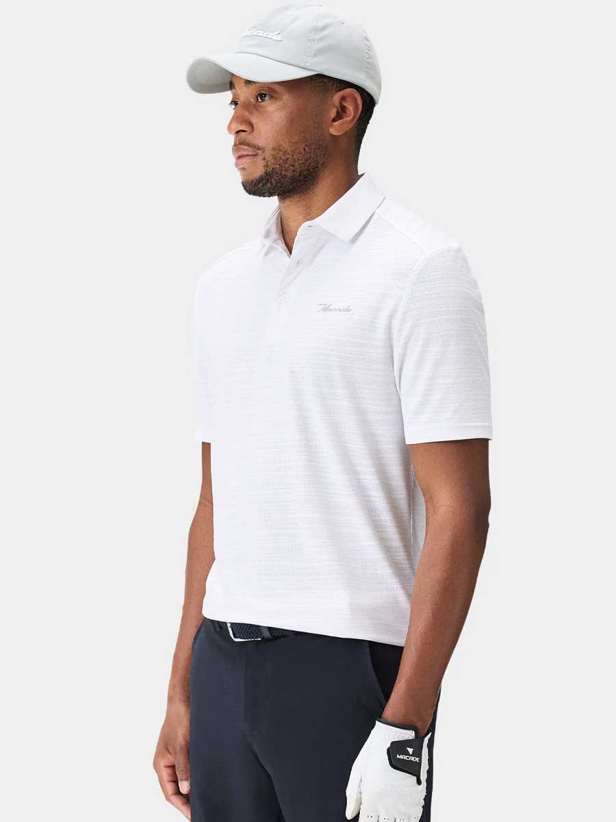 MACADE Flight Polo Shirt – Men's - White - Image 4
