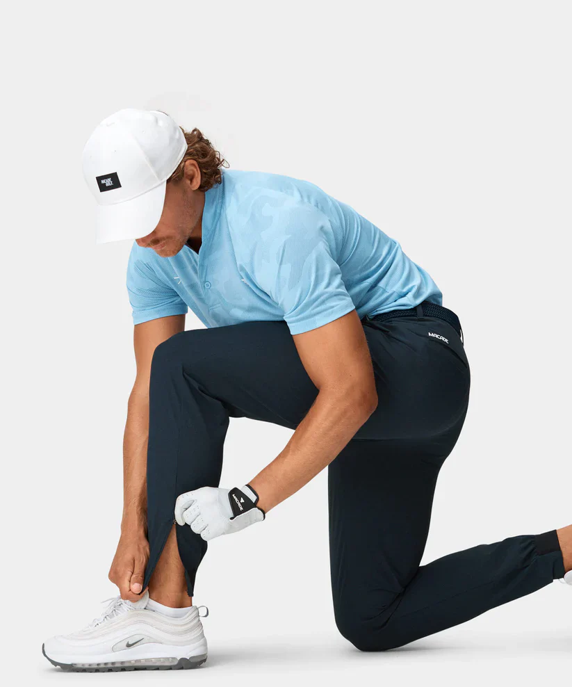 MACADE Men’s Four-Way Stretch Golf Joggers – Tapered Performance Fit – Navy - Image 6
