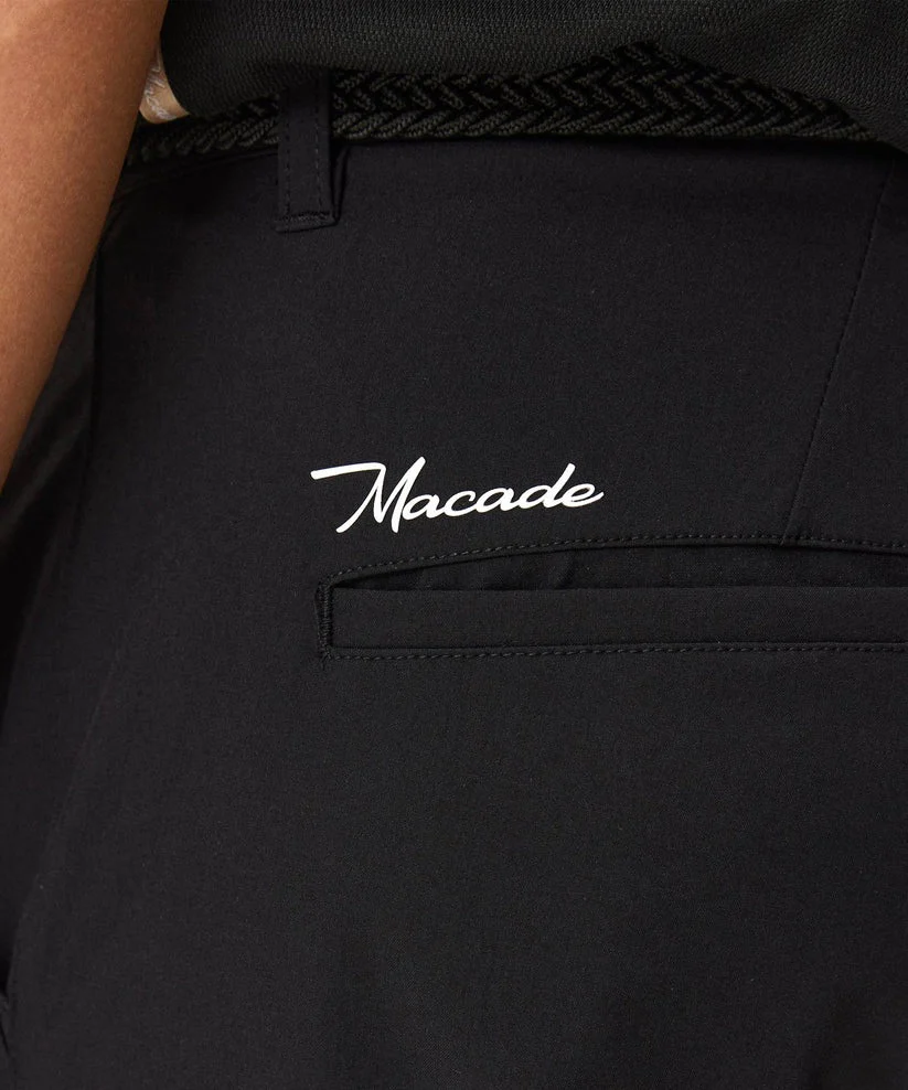 MACADE Men's Lightweight Golf Trousers – Technical Stretch Tapered Fit - Black - Image 2