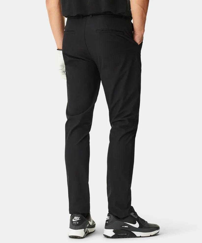 MACADE Men's Lightweight Golf Trousers – Technical Stretch Tapered Fit - Black - Image 4