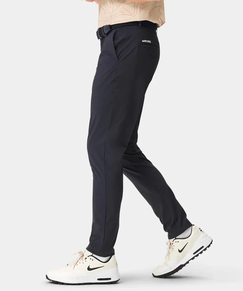 MACADE Men's Lightweight Golf Trousers – Technical Stretch Tapered Fit - Navy - Image 4