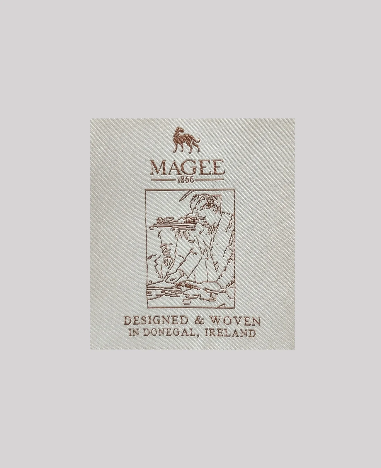 MAGEE Donegal Tweed Jacket - Mens Clady - Forest Green With Subtle Overcheck - Image 3