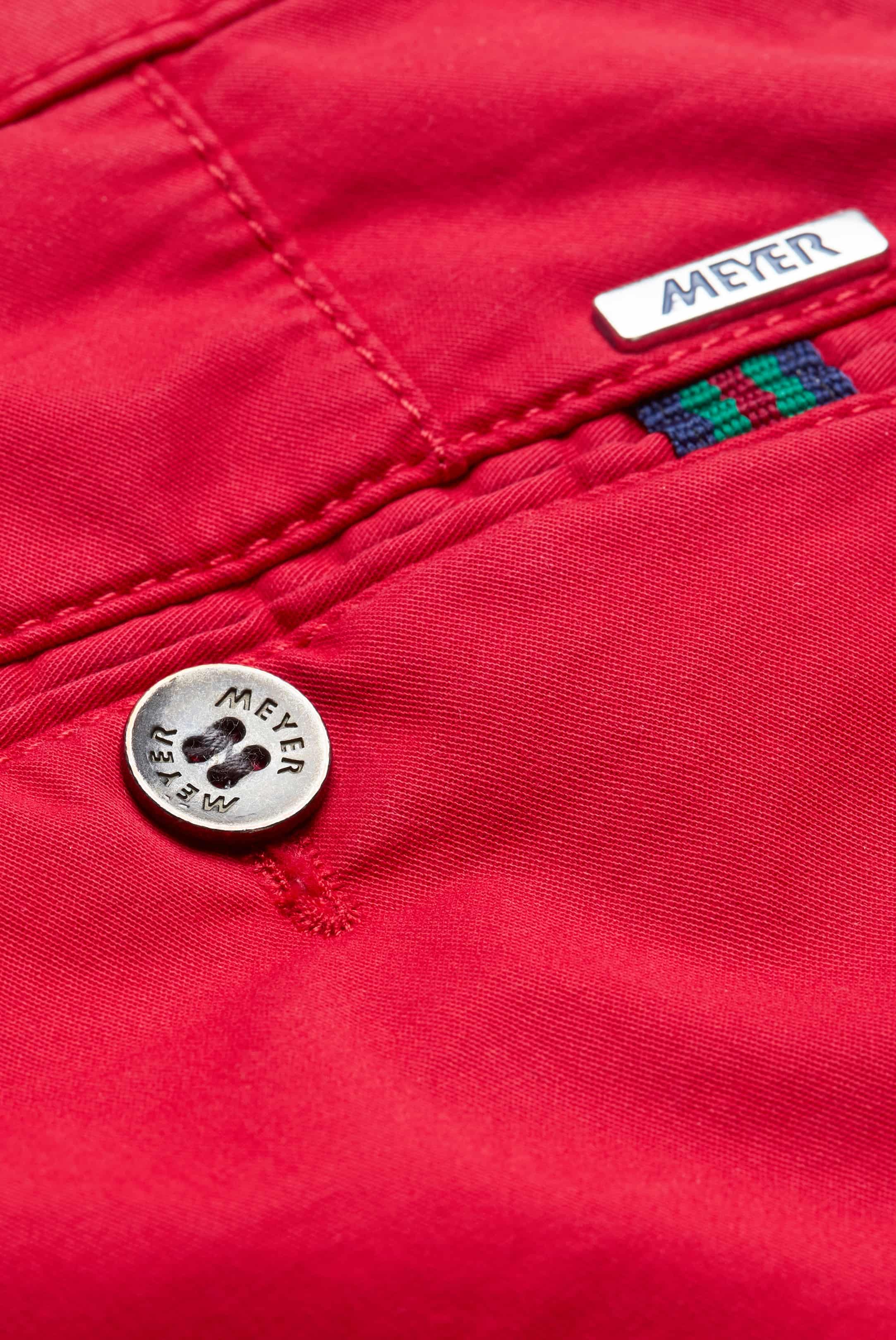MEYER B-Palma Shorts - Men's Cotton Twill - Red - Image 4