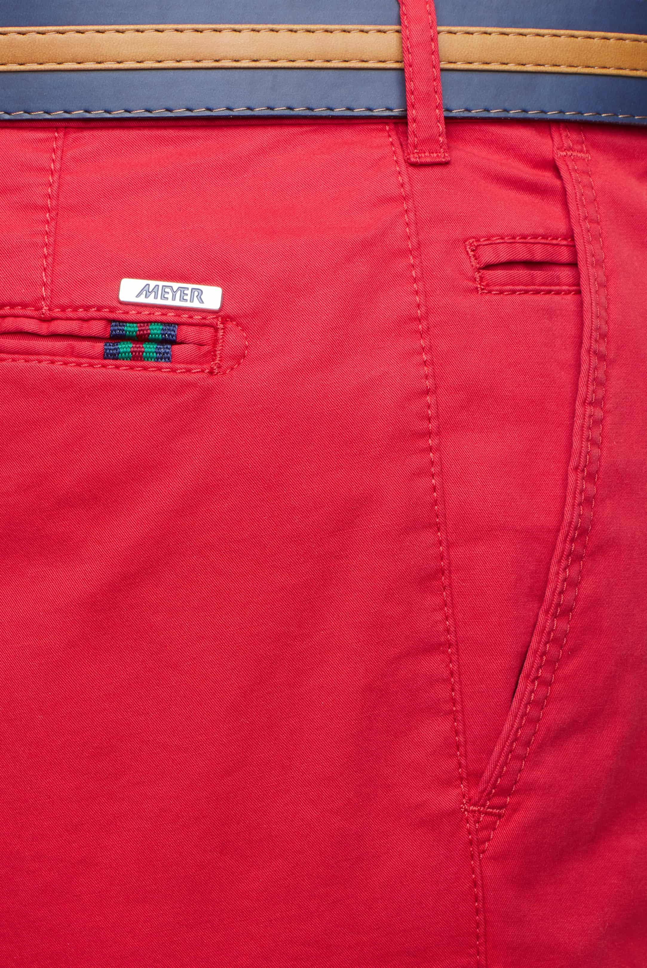 MEYER B-Palma Shorts - Men's Cotton Twill - Red - Image 5