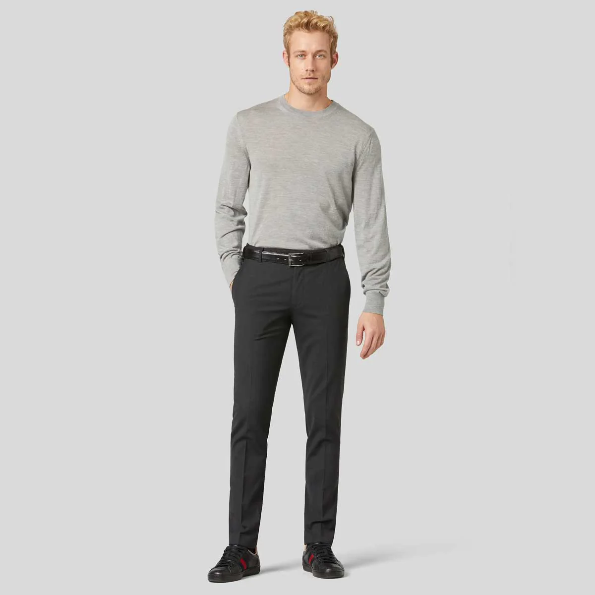 MEYER Belt - Stretch Leather - Black - Image 3