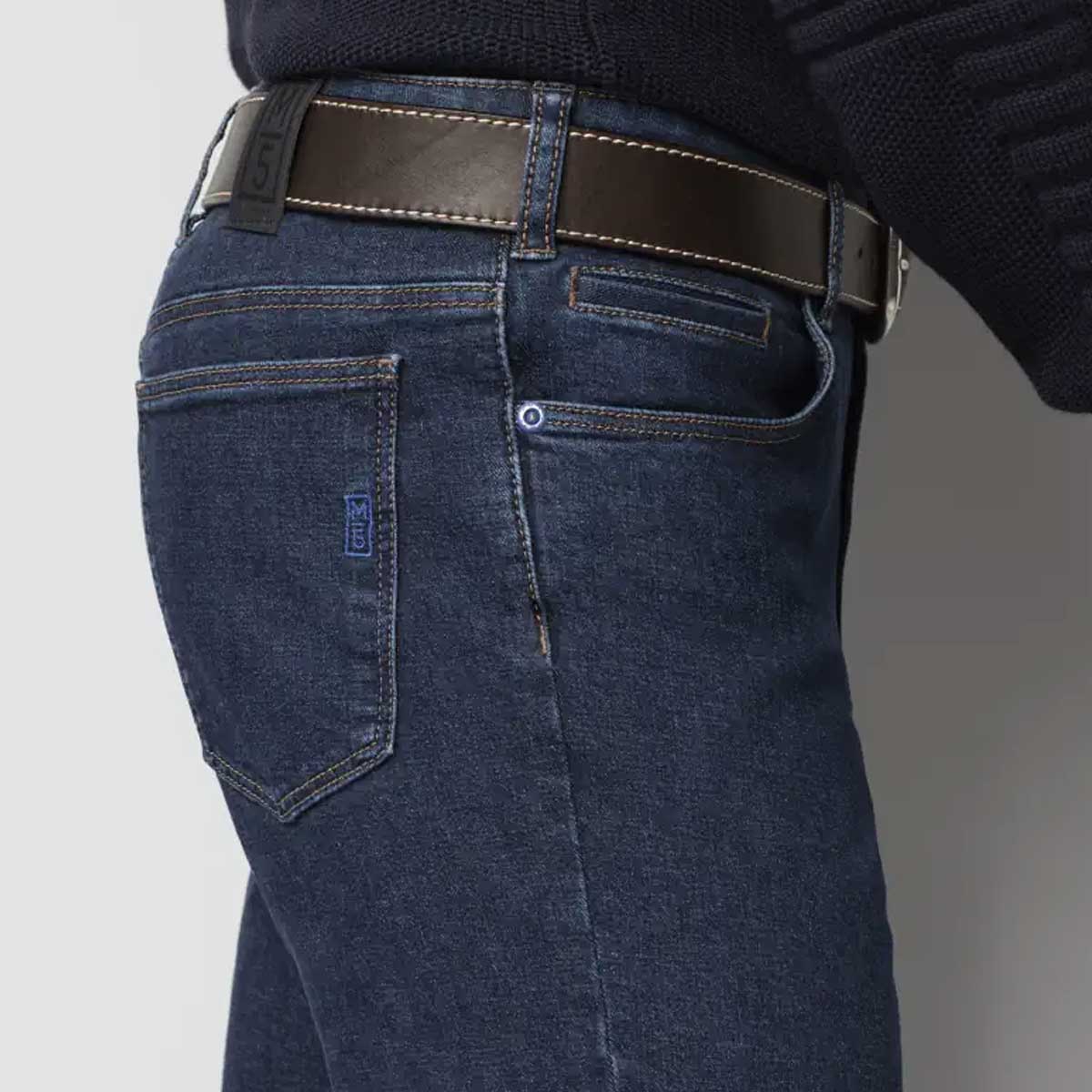 MEYER Casual Jeans Belt - Handmade Leather - Brown - Image 2