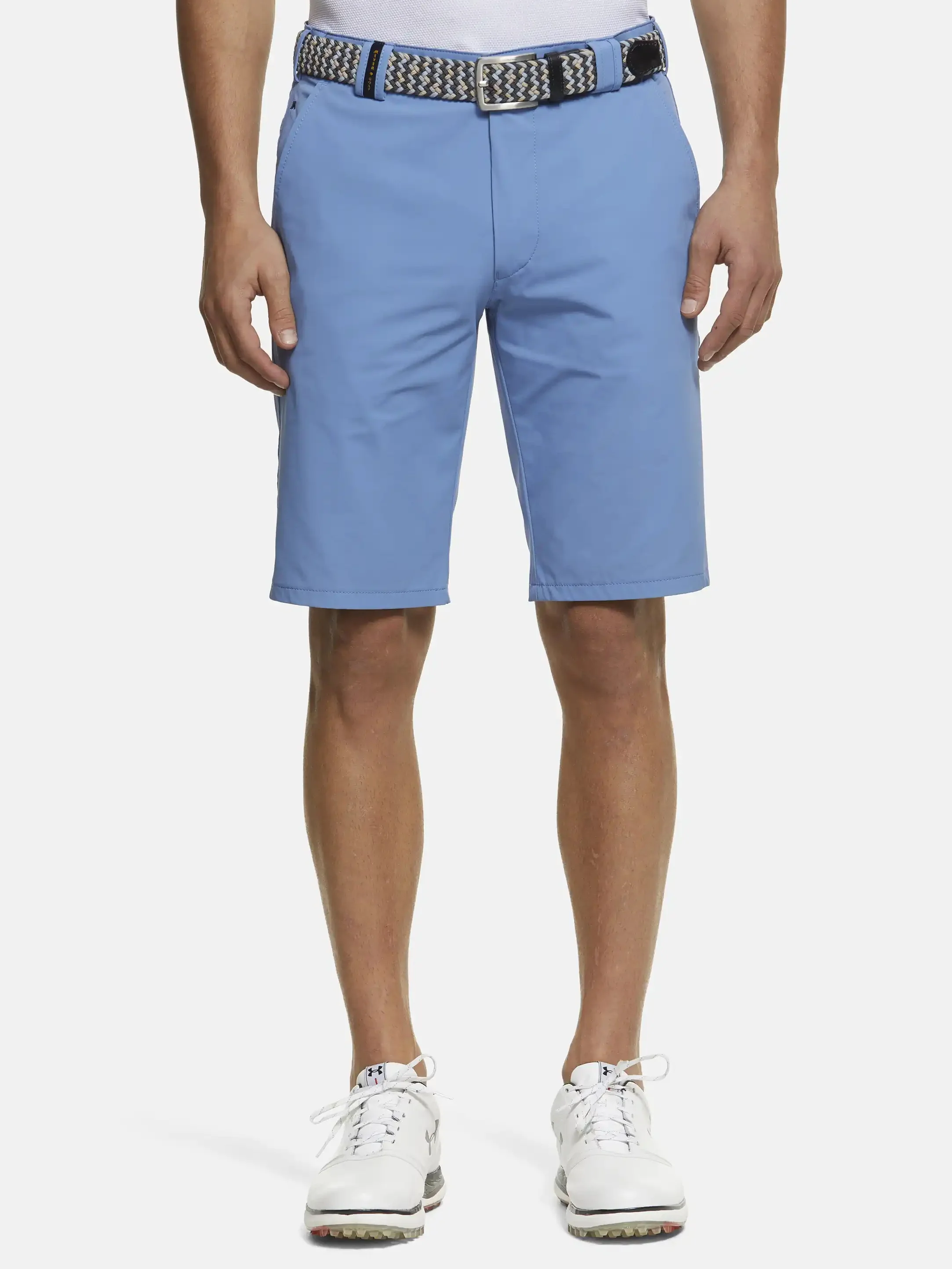 MEYER Golf Shorts - St. Andrews 8070 High Performance Stretch - Light Blue