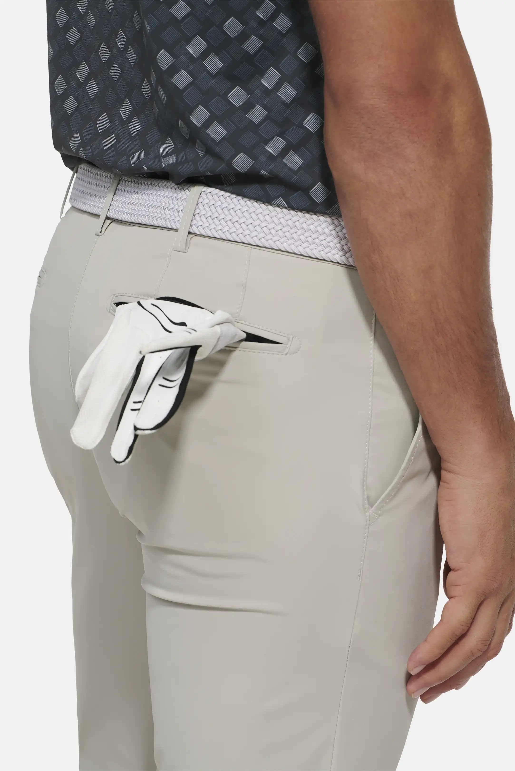 MEYER Golf Trousers - Augusta 8070 High Performance Stretch - Beige - Image 2