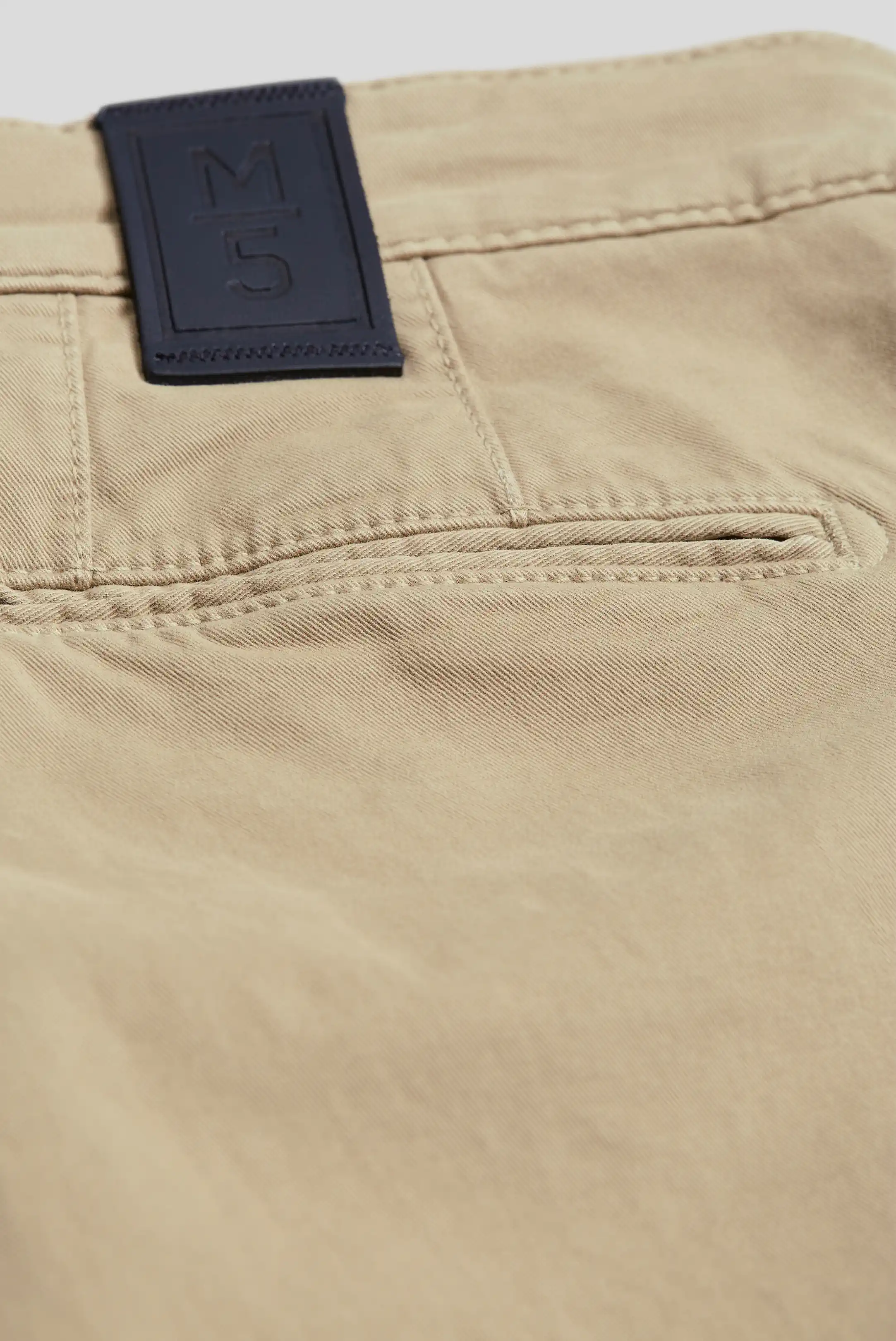 MEYER M5 6001 Organic Cotton Comfort Stretch Chinos - Beige - Image 2