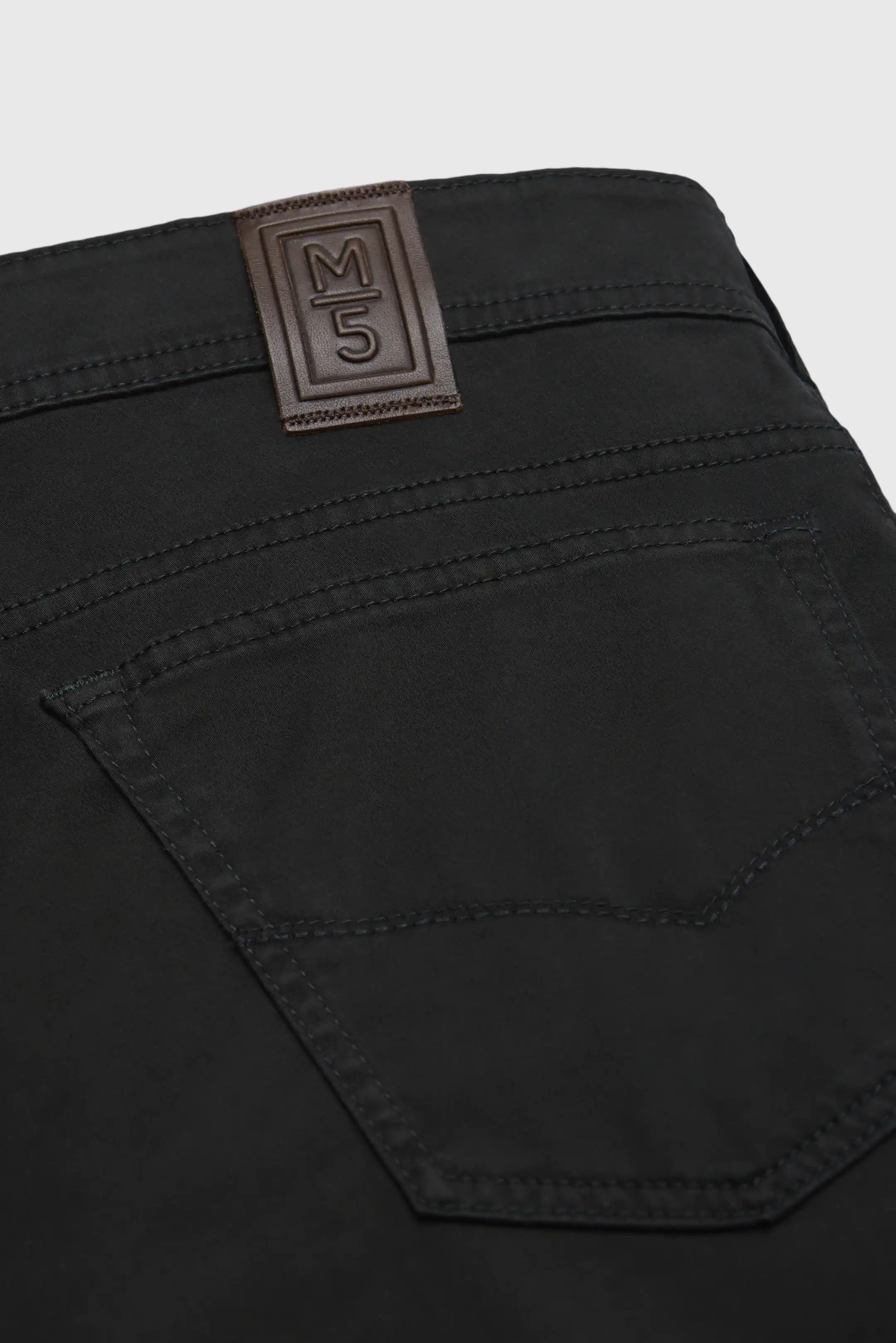 MEYER M5 6106 High Performance Satin Cotton Chinos – Black - Image 4