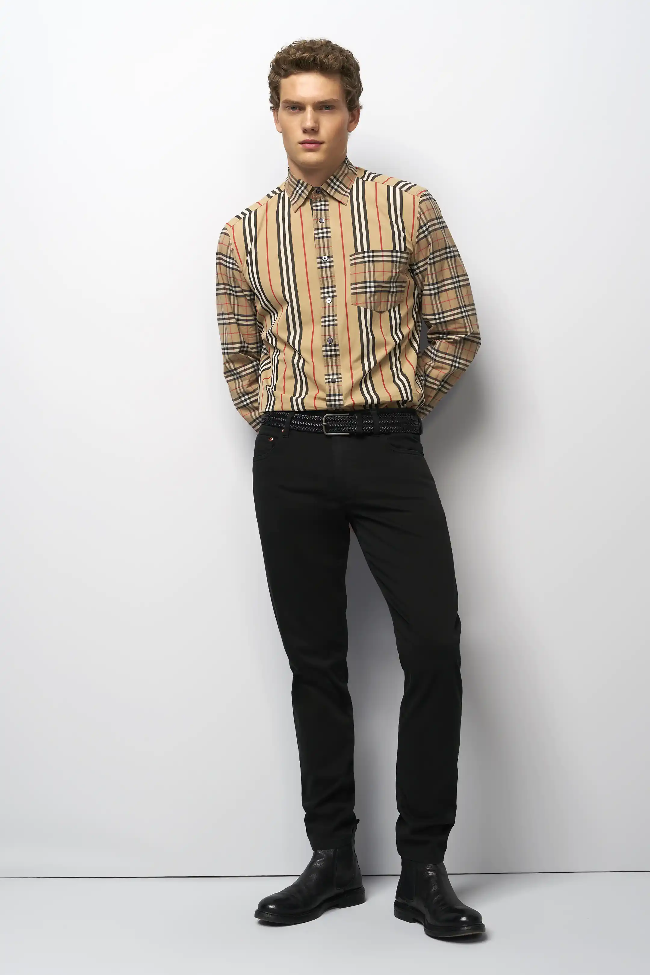MEYER M5 6106 High Performance Satin Cotton Chinos – Black - Image 6
