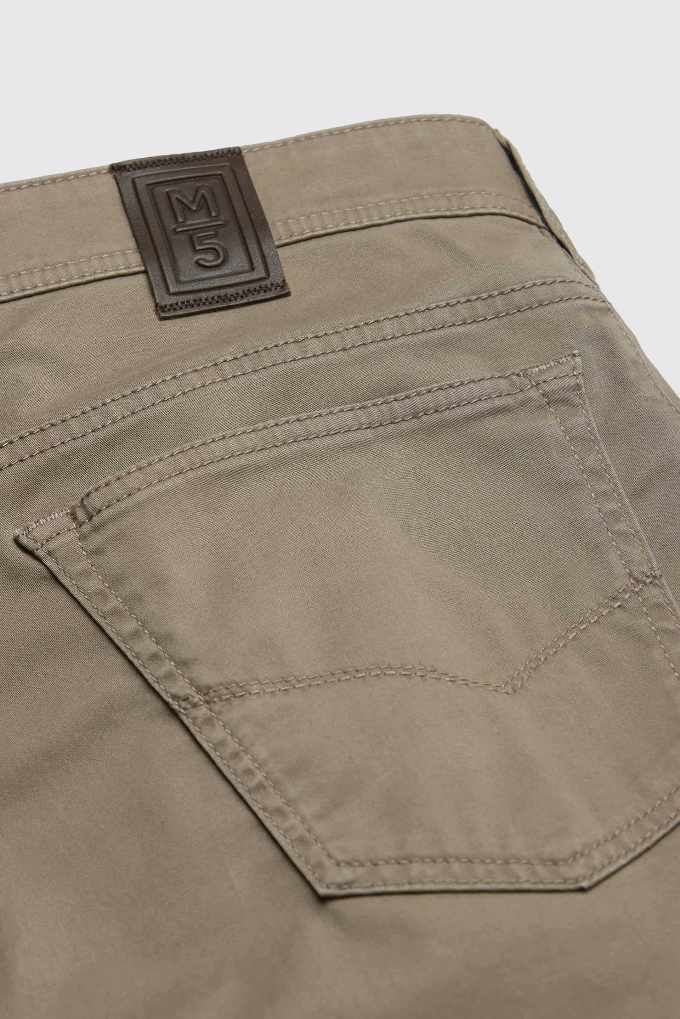 MEYER M5 6106 High Performance Satin Cotton Chinos – Stone - Image 4