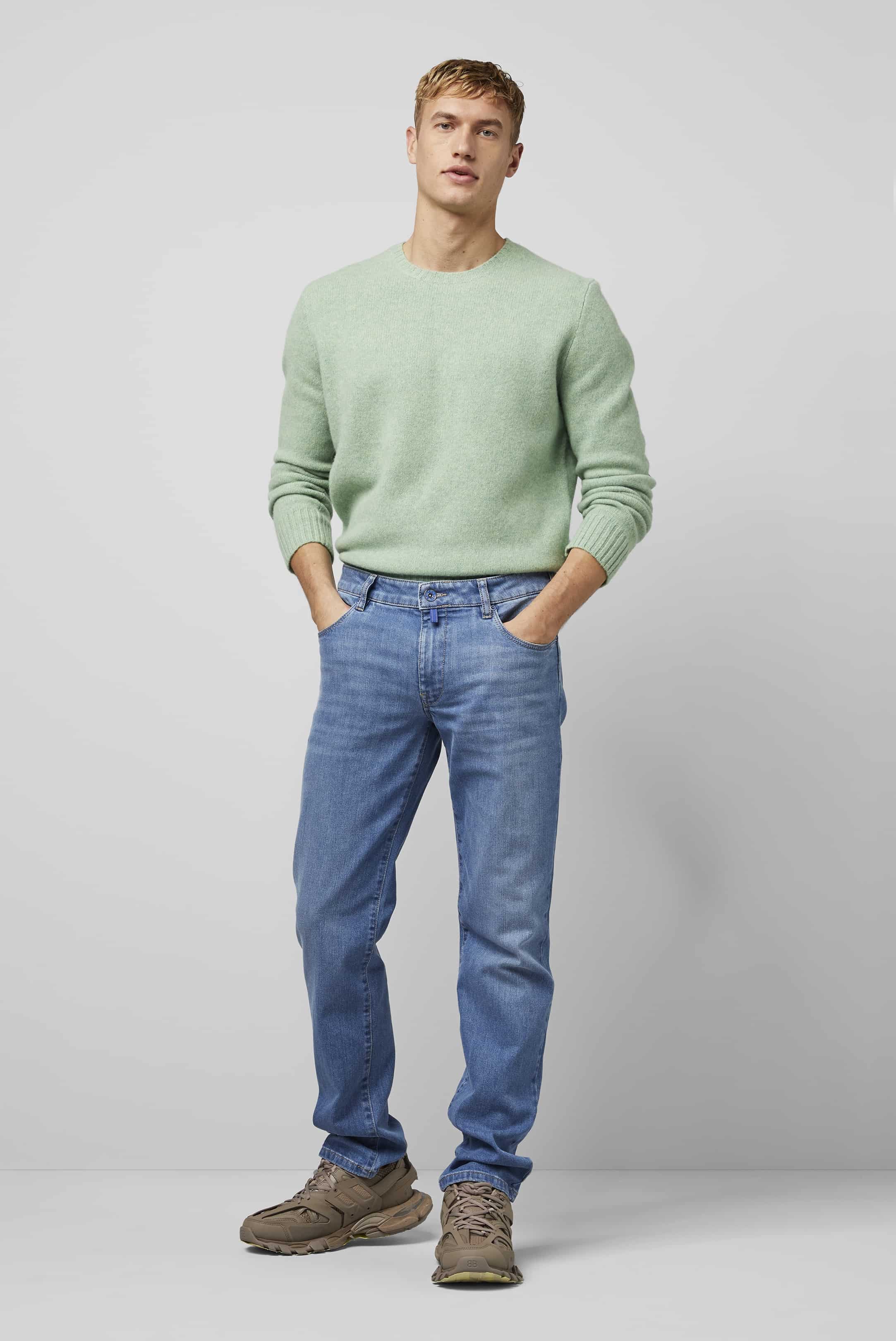 MEYER M5 Jeans - 6209 Regular Fit - Fairtrade Stretch Denim - Light Blue - Image 5