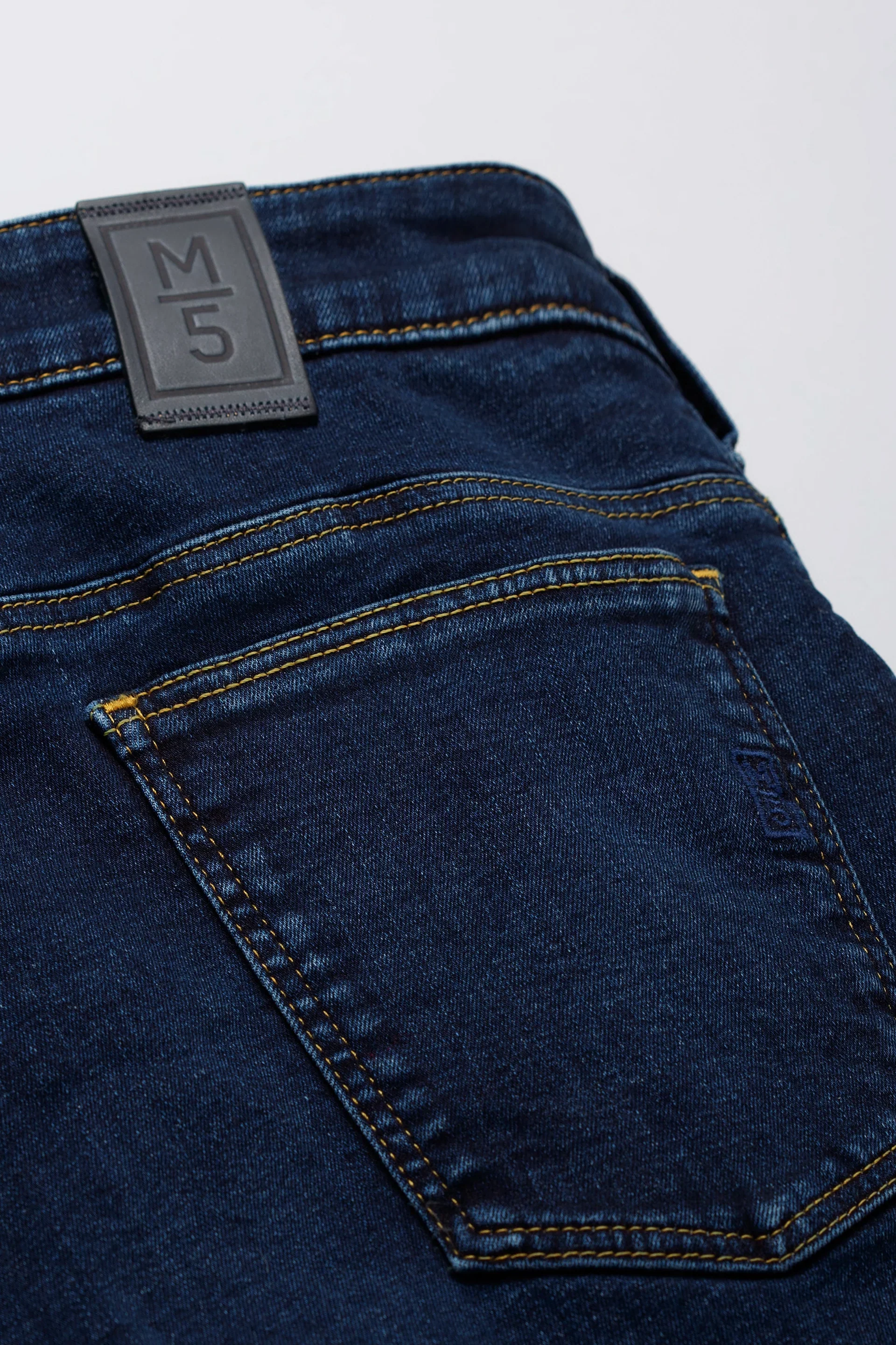 MEYER M5 Jeans – 6256 Regular Fit – Super Stretch Organic Denim – Dark Blue - Image 5