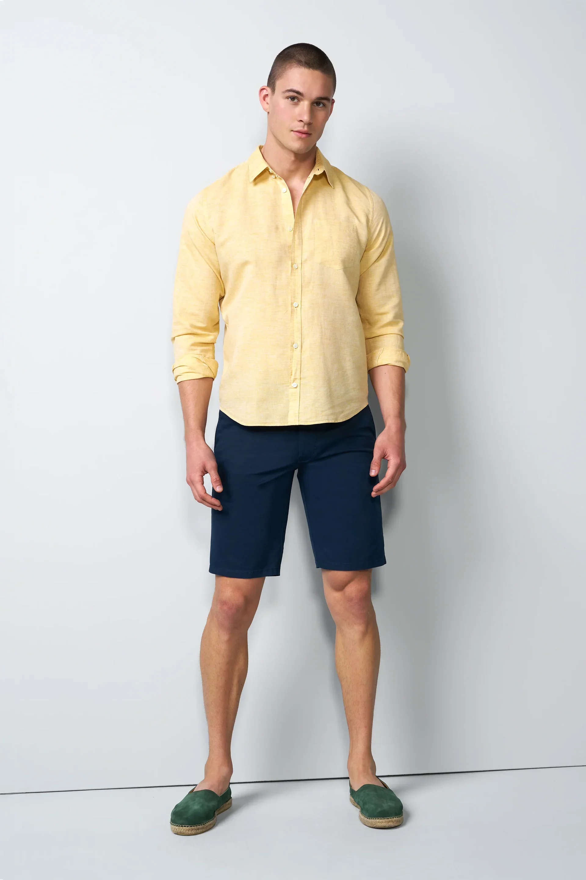 MEYER M5 Shorts - 6024 Modern Fit - Super Stretch Organic Cotton - Navy - Image 2