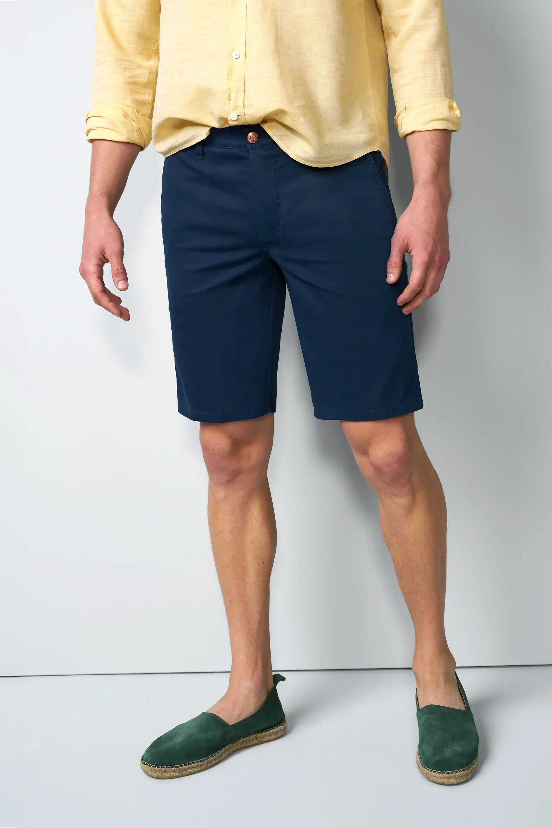 MEYER M5 Shorts - 6024 Modern Fit - Super Stretch Organic Cotton - Navy - Image 4