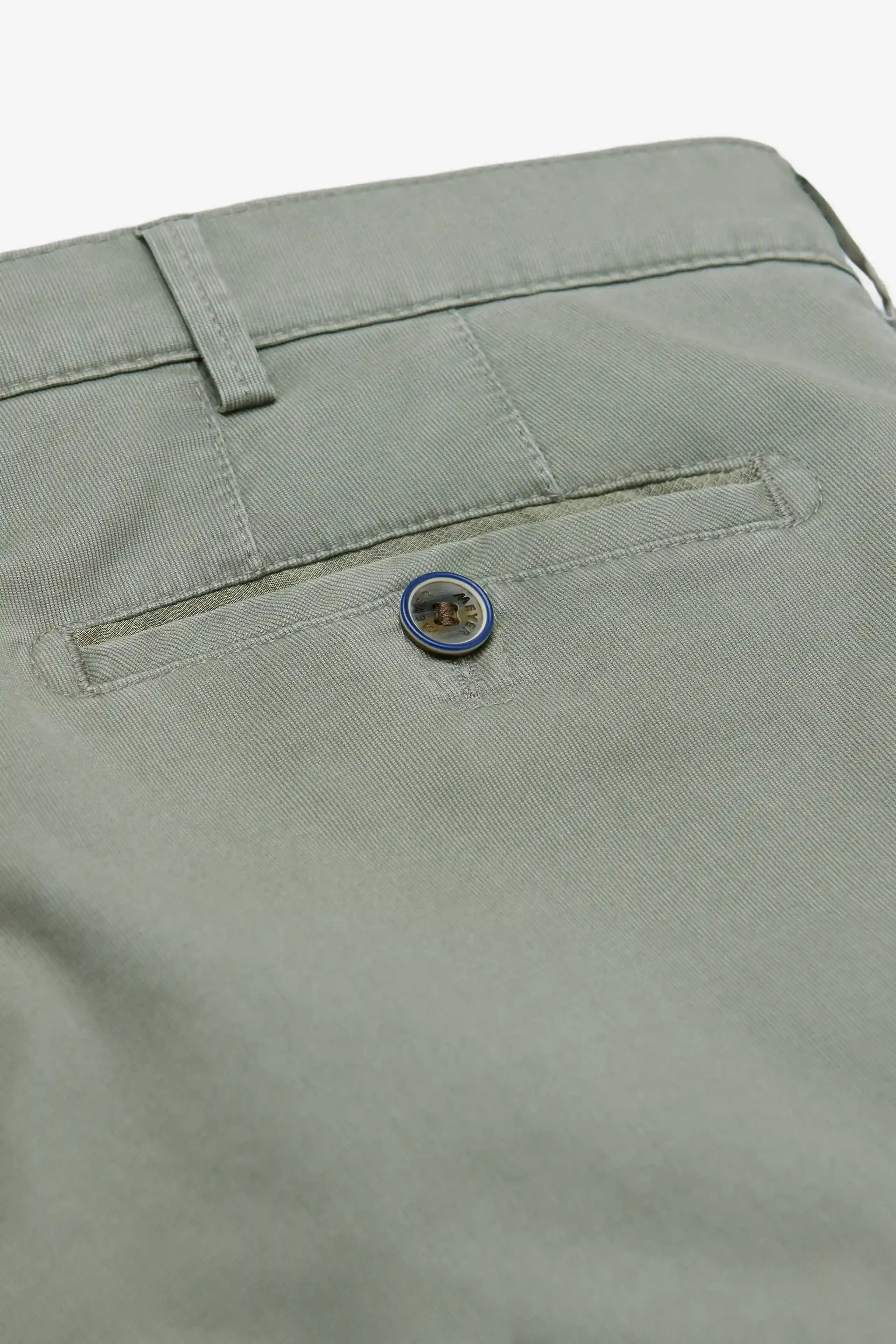 MEYER Roma Comfort Fit Chinos – 5080 Organic Cotton Stretch – Olive - Image 5