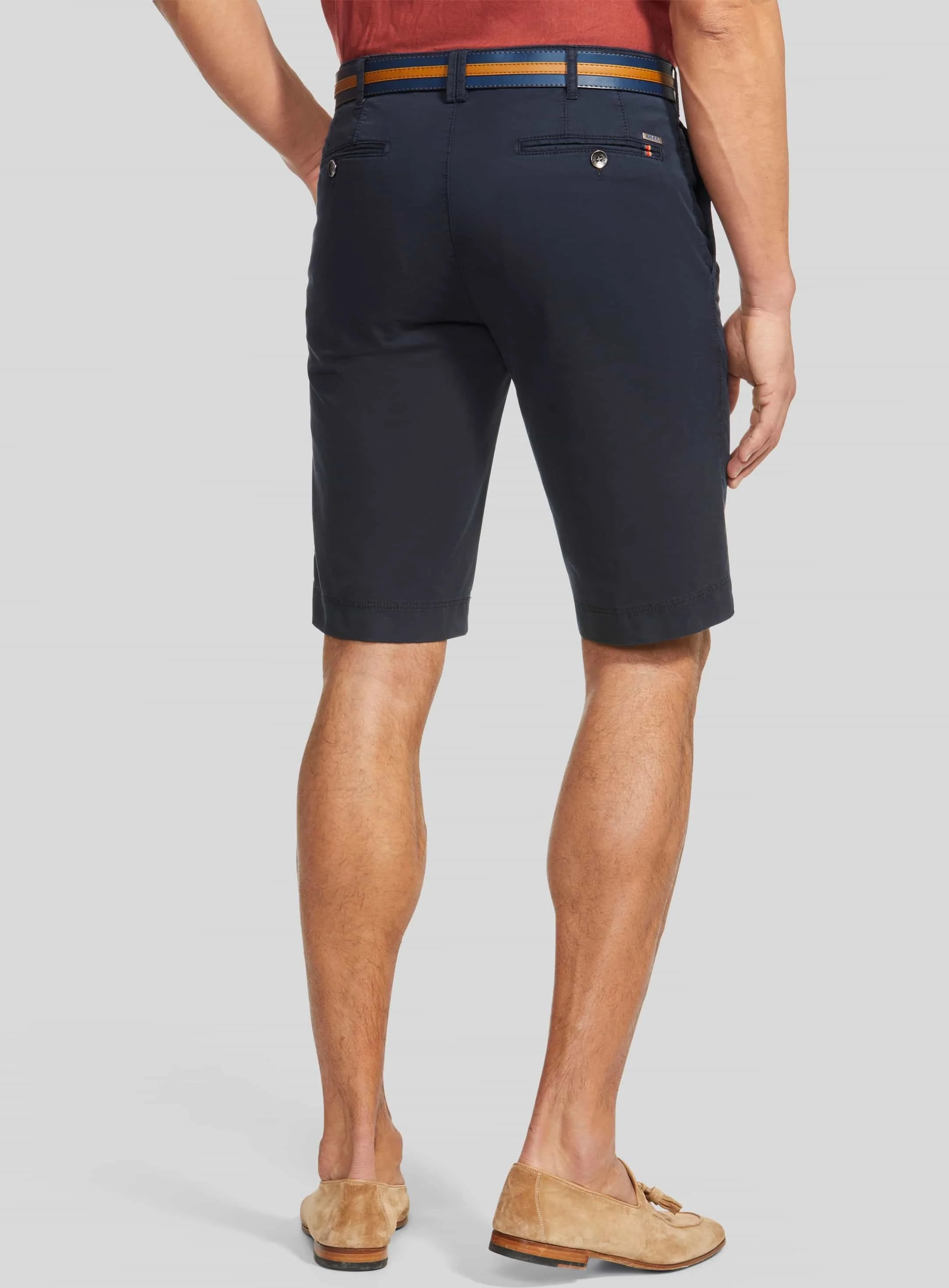 MEYER B-Palma Shorts - Men's Cotton Twill - Navy - Image 2