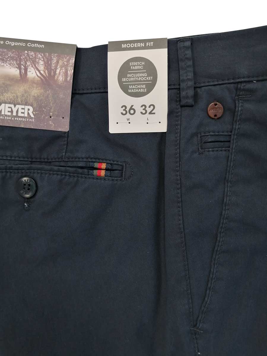 MEYER B-Palma Shorts - Men's Cotton Twill - Navy - Image 8