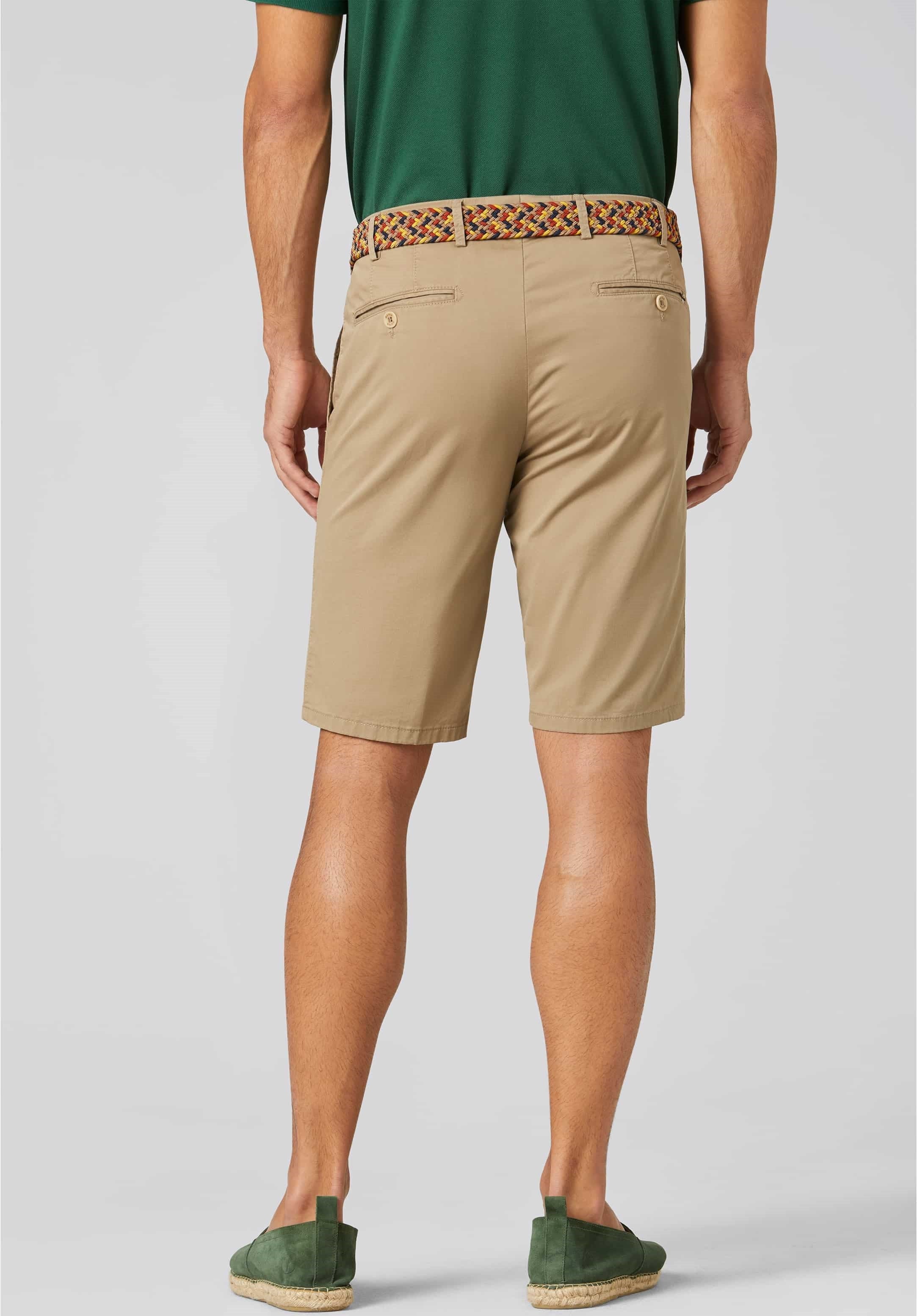 MEYER B-Palma Shorts - Men's Cotton Twill - Taupe - Image 2