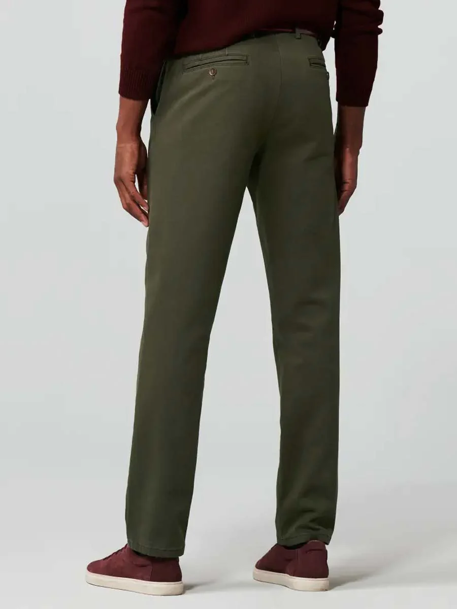 MEYER Oslo Trousers - 316 Luxury Cotton Chinos - Laurel - Image 5