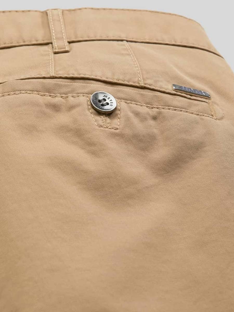 MEYER Roma Trousers - 316 Luxury Cotton Chinos - Camel - Image 3