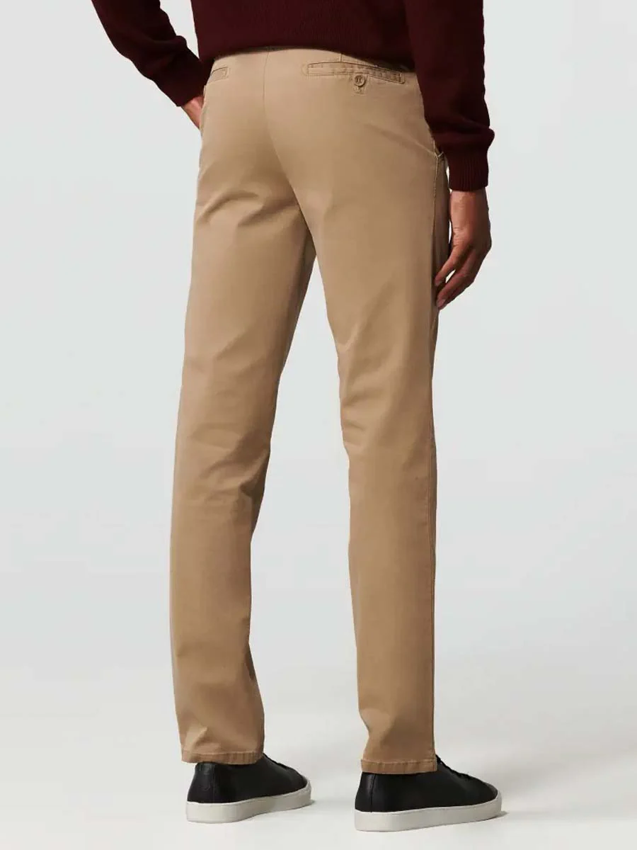 MEYER Roma Trousers - 316 Luxury Cotton Chinos - Camel - Image 5