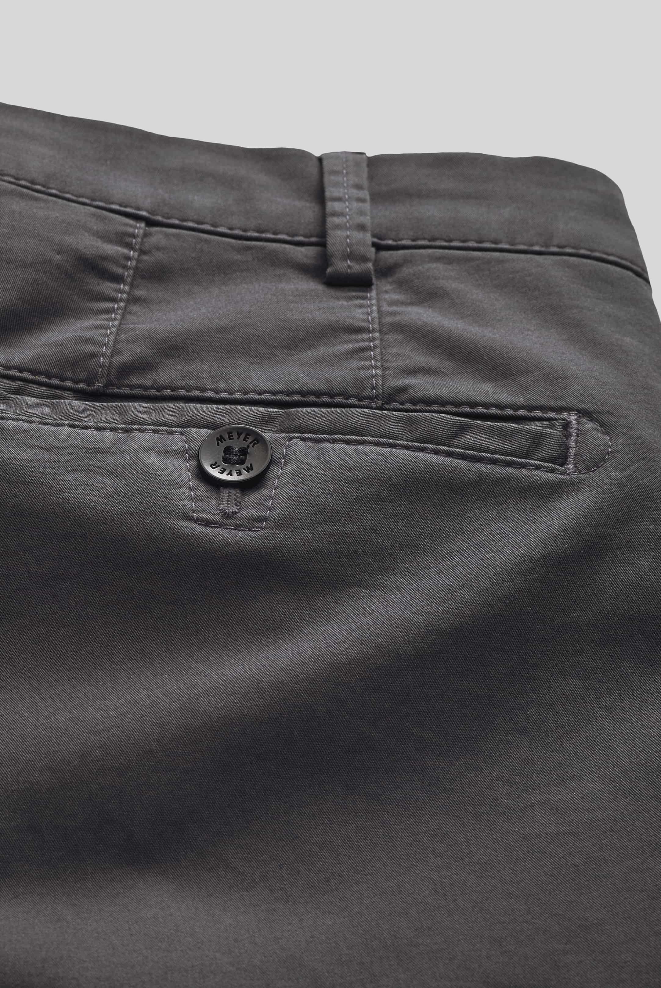 MEYER Roma Trousers - 316 Luxury Cotton Chinos - Charcoal - Image 4