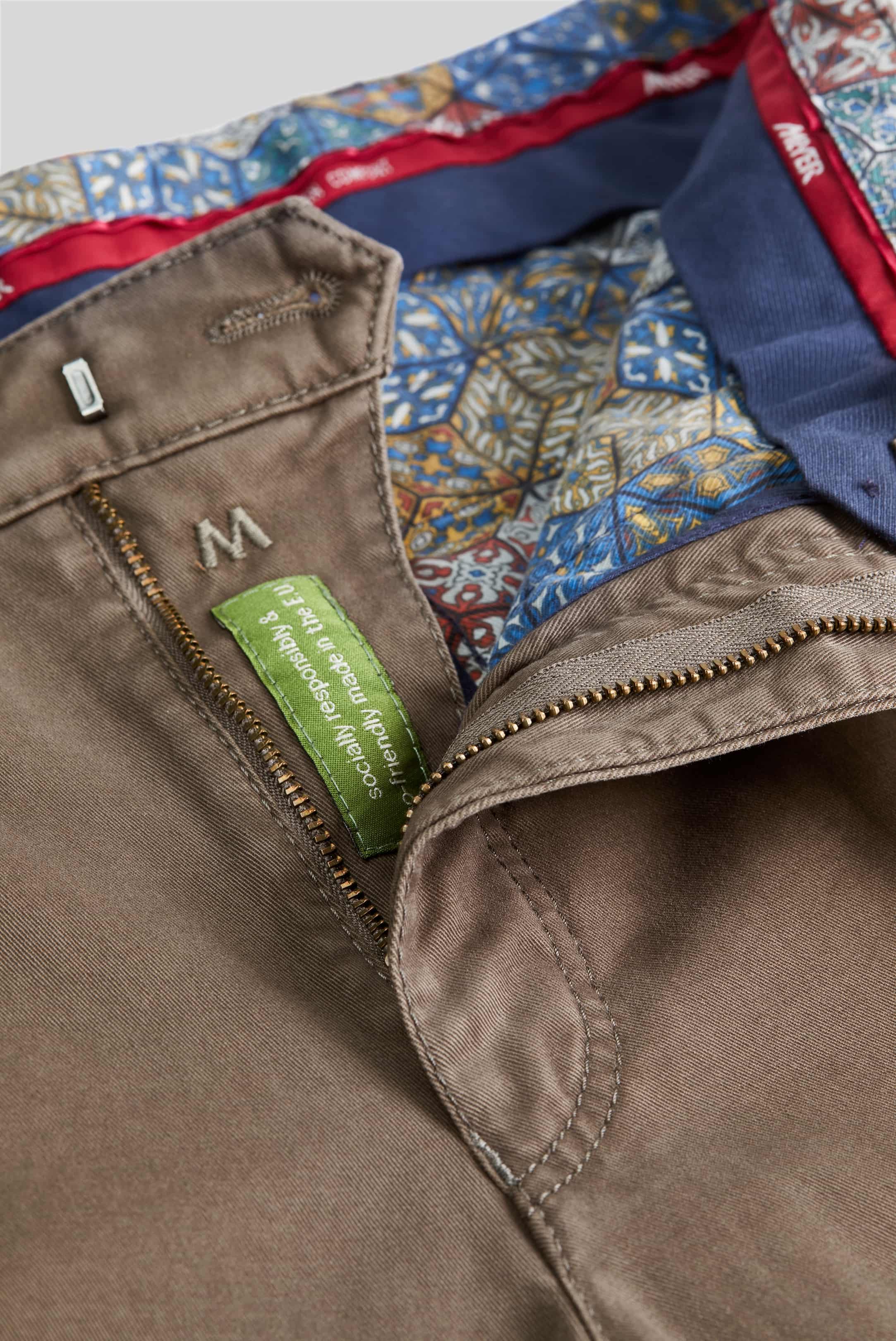 MEYER Roma Trousers - 316 Luxury Cotton Chinos - Stone - Image 5