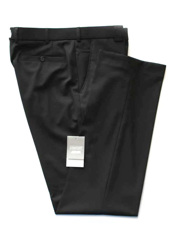MEYER Roma Trousers - 344 Tropical Wool-Mix - Black - Image 6
