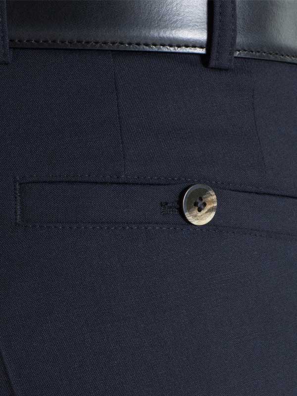 MEYER Roma Trousers - 344 Tropical Wool-Mix - Navy - Image 2